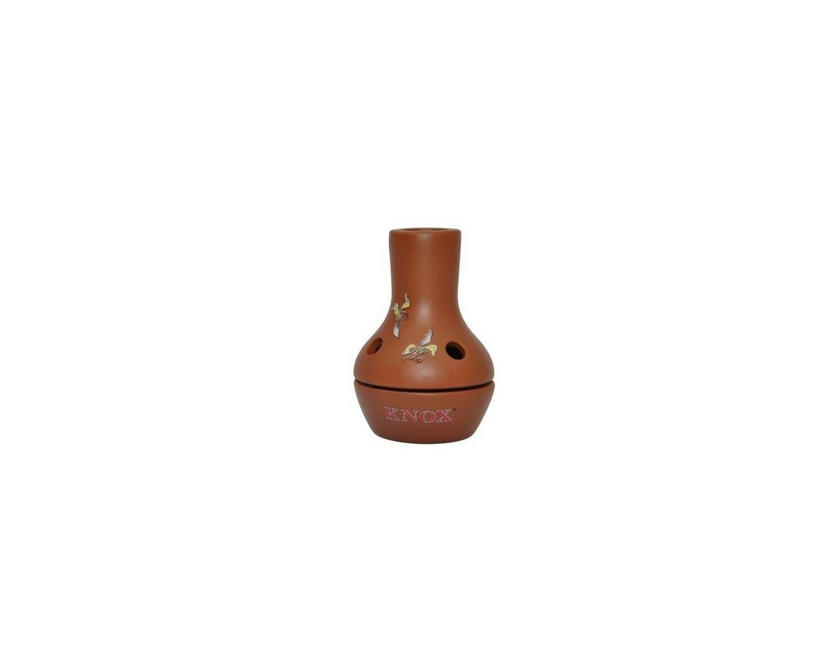 KNOX Räucherhaus 284240 - Terracotta Feuertopf mit bunten Motiven, 9cm von KNOX