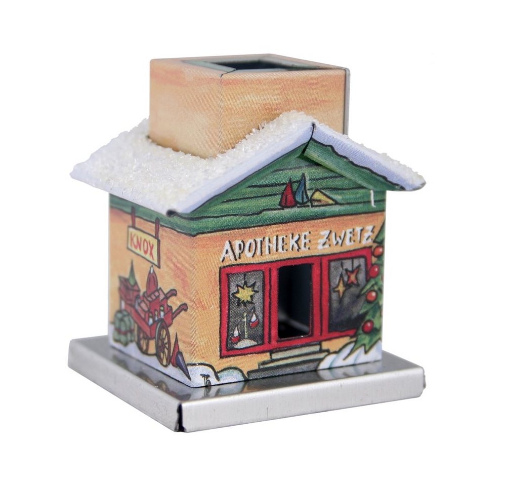 KNOX Räucherhaus Apotheke, Mini-Räucherhaus 4,5cm aus Metall von KNOX