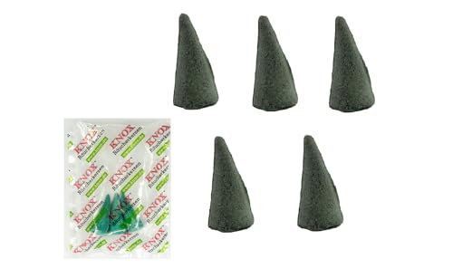 KNOX XXL Räucherkerzen - 5er Set - Düfte: Cannabis - Inklusive 3 M Proben Vom Duft Meeresbriese - Made in Germany von KNOX