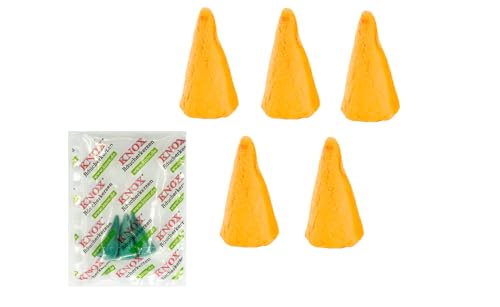KNOX XXL Räucherkerzen - 5er Set - Duft: Orange - Inkl. 3 M Räucherkerzen als Proben (Meeresbrise) - Made in Germany von KNOX