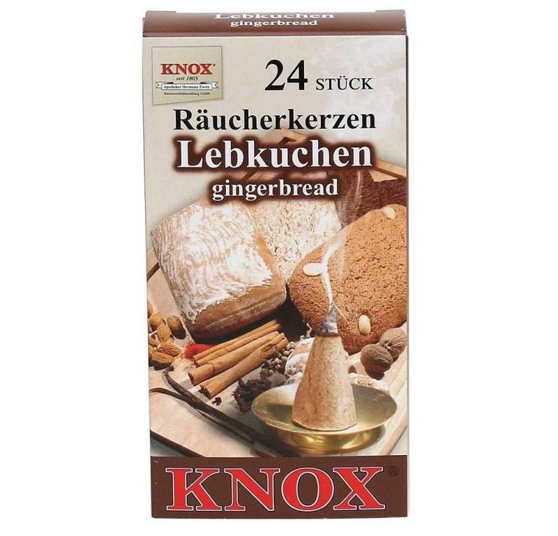 KNOX Räuchermännchen 1 Päckchen Räucherkerzen- Lebkuchen - 24er Packung von KNOX