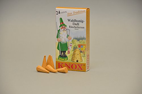 Knox Räucherkerzen/Räucherkegel - Waldhonig - 24 Stück/Pkg. (4, Waldhonig) von KNOX