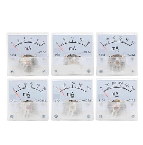 1 stück 91C4-mA Zeigertyp Milliamperemeter 1mA 5mA 10mA 50mA 100mA 200mA 300mA 500mA Analog Mechanics Plate Tischamperemeter(200mA) von KNUUXHDDK