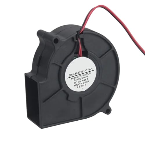 1 stücke 12 V 75x30mm 75mm x 30mm 7530S Bürstenlosen Kühlkörper Kühlung Auspuff Gebläse Kühler Fan 1 stücke 12 V 75x30mm 75mm x 30mm 7530S Bürstenlosen Kühlkörper Kühlung Auspuff Gebläse Kühler Fan von KNUUXHDDK