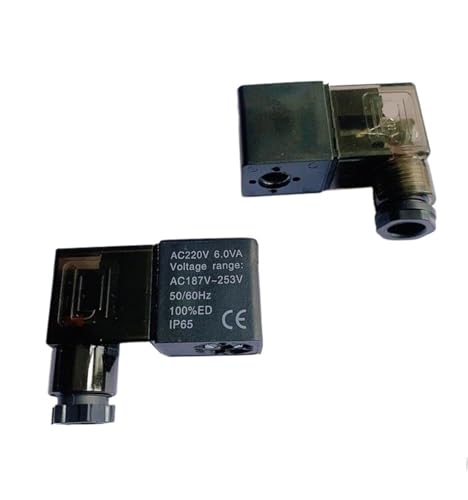 1PC DC12V DC24V AC110V AC220V Magnetventile spule mit LED for magnetventil 2V025 3V210 4V210 4V220 4V310 4V410(DC12V) von KNUUXHDDK