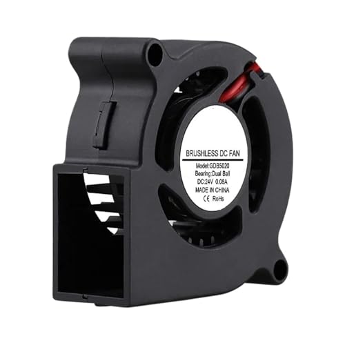 2 Stücke 24 V 5020 Turbinengebläse 50 mm x 20 mm Doppelkugellager 3D-Drucker Lüfter Bürstenloser Radialkühlerlüfter 2 Stücke 24 V 5020 Turbinengebläse 50 mm x 20 mm Doppelkugellager 3D-Drucker Lüfter Bürstenloser Radialkühlerlüfter von KNUUXHDDK