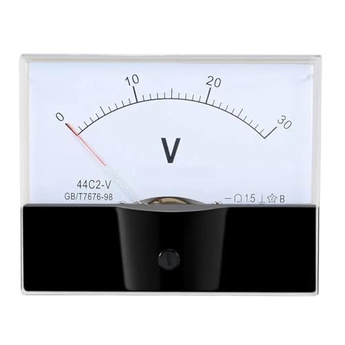 44C2 5 V 15 V 20 V 30 V 50 V 100 V 150 V 250 V 300 V 500 V 600 V 0-10 V Analoges Panel-Spannungsmessgerät Voltmeter 1,5% Fehler(0-300V) von KNUUXHDDK