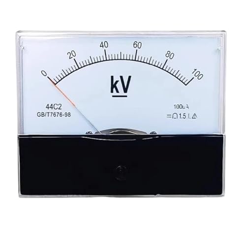 44C2 Voltmeter 10KV 20KV30KV50KV100KV Zeigertyp Hochspannungsvoltmeter abgestimmt mit Hochspannungswiderstand 5W(0-50KV) von KNUUXHDDK