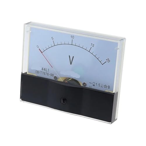 44L1-V AC-Voltmeter Ac10V15V 20V 30V 50V 100V 150V 250V 300V 450V 500V 600V 750V Zeigervoltmeter 80 * 100mm zur Messung einzelner(AC 30V) von KNUUXHDDK