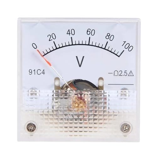 91C4-V DC3V 5V 10V 15V 20V 30V 0-50V 100V 150V 250V Zeiger Analog Panel Spannung Gauge Volt Meter 2.5% Fehler Marge(0-50V) von KNUUXHDDK