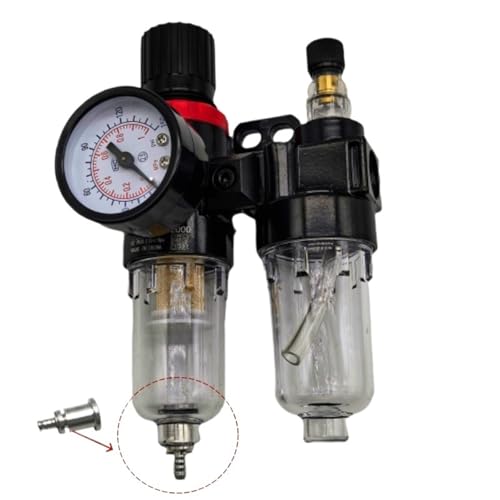 AFC2000 G1/4 Luftkompressor Öl- und Wasserabscheider Luftfilter dient zur Reduzierung des Druckventils AFR2000 + AL2000(Afc2000) von KNUUXHDDK