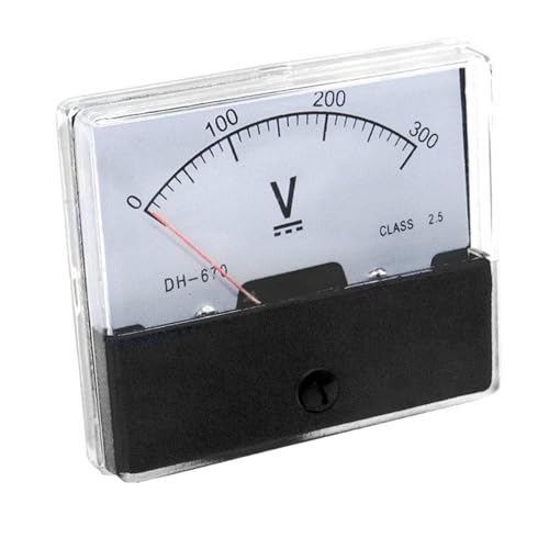 DH-670 100 V 150 V 250 V 300 V 500 V Analoges Panel-Voltmeter Voltzeigertyp Meter Square70 * 60mm(20V) von KNUUXHDDK