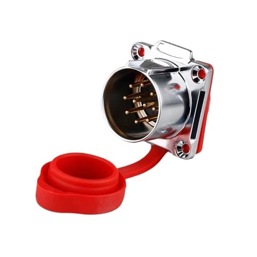 Design M24 Industriestecker IP68 Wasserdicht GEN3 Gummikern 10 12 19 24 Pin Power Snap-in Schnellverbinder(Male socket,24P) von KNUUXHDDK