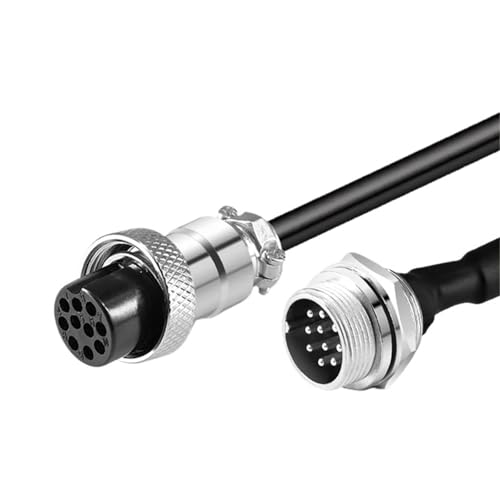 GX16 1m 2m Verlängerungskabel Draht weiblich IP67 wasserdicht M16 Stecker 2Pin 3Pin 4Pin 5Pin 6Pin 7Pin 8Pin 9Pin 10Pin(7pin,FEMALE PLUG_2M CABLE) von KNUUXHDDK
