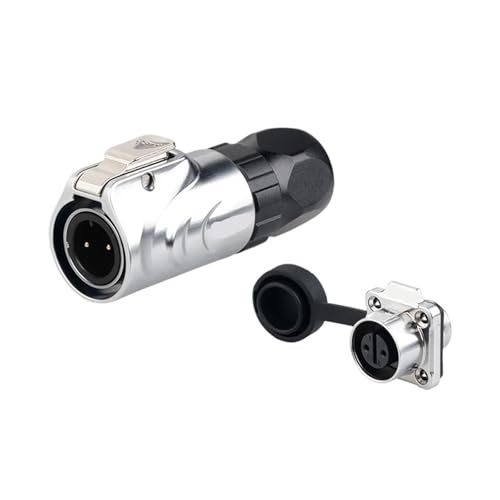 Hochtemperatur-M12-Metall-Power-Push-Pull-Schnellverbinder LP12 IP68 Wasserdichter Rundsteckverbinder for den Außenbereich(Flange set,MALE INSERT_7P) von KNUUXHDDK