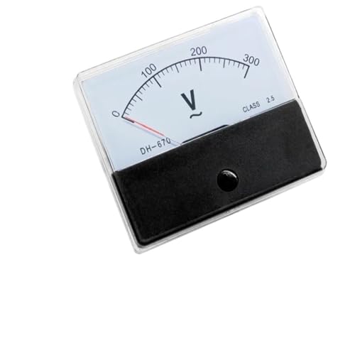 Klasse 2,5 DH670 AC 5-500 V Zifferblatt Analog Panel Volt Spannung Meter Gauge AC Voltmeter(20V) von KNUUXHDDK
