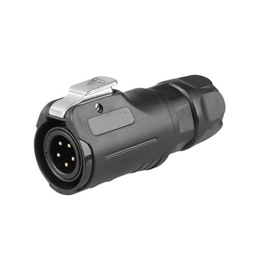 M12 IP68 Wasserdichter Power Push Pull-Steckverbinder aus Kunststoff for den Außenbereich, einfach und schnell zu verriegeln, mit Staubkappe(8pin plug) von KNUUXHDDK