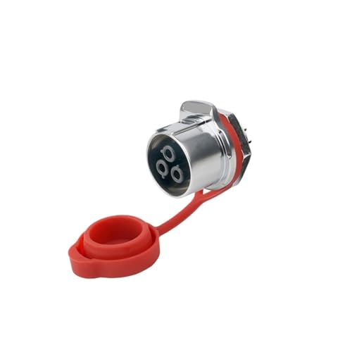 M24 IP68 Wasserdichter elektrischer Steckverbinder 2 3 4 10 12 19 24 Pin 25A Stecker- und Buchsenleisten-Anschluss(Socket A Only,PANEL CONNECTOR_4P) von KNUUXHDDK