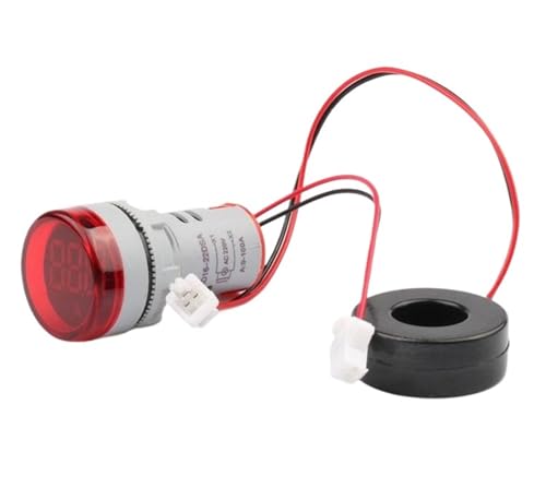 Mini digital display Amperemeter strom meter AD16-22AM AD16-22DSA led-anzeige lampe 0-100A 22mm mit CT(Red) von KNUUXHDDK