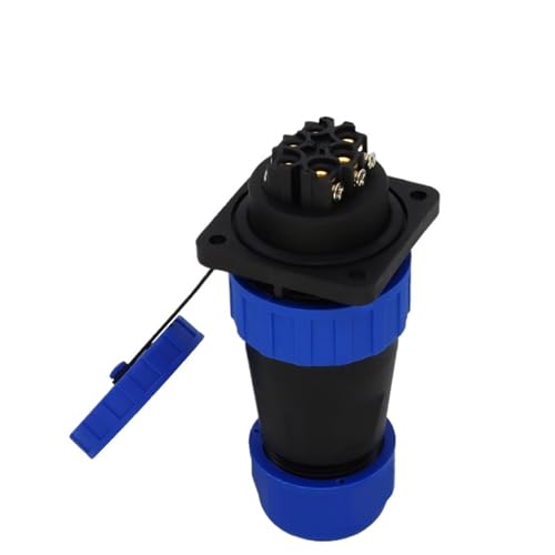 SP28 IP68 wasserdichter Stecker Kontermutter/Platz/Docking 2 3 4 5 6 7 9 Pin Schraubcrimpen ohne Schweißanschluss(Square,4P) von KNUUXHDDK