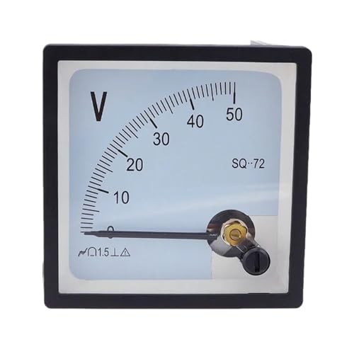 SQ-72 Zeigertyp AC-Voltmeter 250 V 300 V 450 V 500 V 600 V 1000 V Messbereich Panelmontage Voltmeter 72 x 72 mm(500V) von KNUUXHDDK