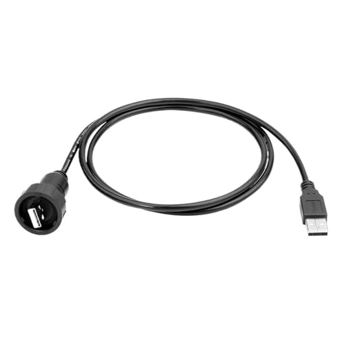 Verbesserter 3-Punkt-Schnalle Wasserdichter USB2.0 USB3.0-Ladeanschluss Stromkabelanschluss USB-Datenschnittstellenkabelanschluss(USB2.0 Type1,1m Cable) von KNUUXHDDK