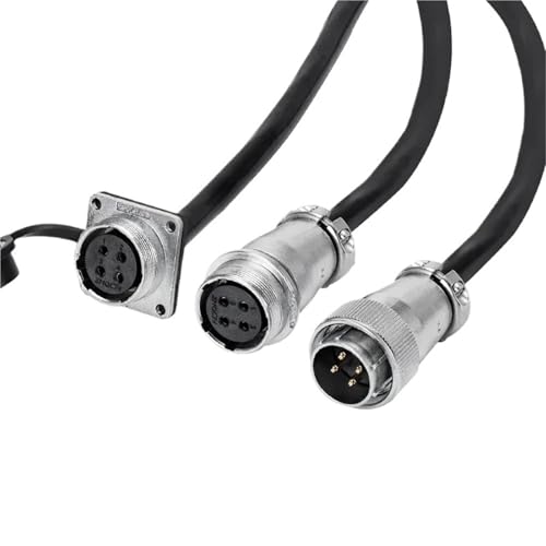 Wasserdichter M24-Elektrokabelanschluss 2Pin 3Pin 4Pin Power Signal Adapter WS24 TQ/ZG Docking-/Panel-Buchse(4pin plug cable) von KNUUXHDDK