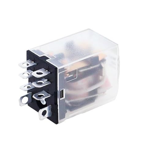 10 Stück AC/DC 12 V 24 V 36 V 48 V 110 V 220 V 380 V Spulenleistungsrelais Ly2nj DPDT 8 Pin HH62p JQX-13 mattiertes dickes Gehäuse(AC,12V) von KNWHGGKCV
