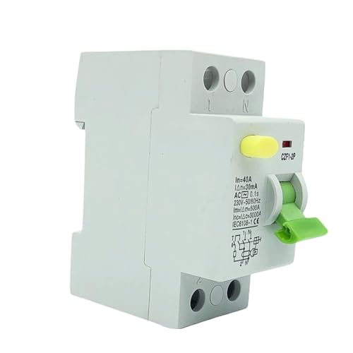 30mA 100mA Typ A/AC Elektromagnetischer RCCB 63A Elektronischer Fehlerstromschutzschalter 2P RCBO Luftschalter Leckageschutz(B Class EM Type,2P32A100MA) von KNWHGGKCV
