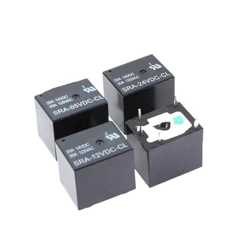 5 Stücke 5 V 12 V 24 V 20A Leistungsrelais SRA-05VDC-CL SRA-12VDC-CL SRA-24VDC-CL 5Pin PCB Typ Schwarz Automobil relais(SRA-24VDC-CL) von KNWHGGKCV