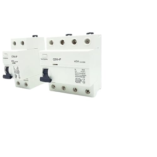 AC 2P 16A 10mA 30mA 6KA RCCB RCD 110V 230V Fehlerstromschutzschalter Differential(AC Class EC Type,4P100A30MA) von KNWHGGKCV