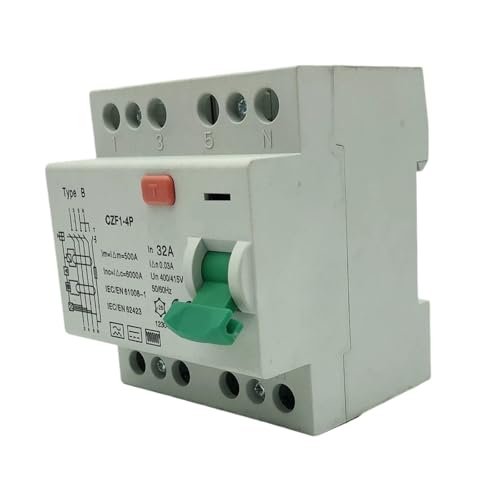 B Typ RCD Fehlerstrom-Schutzschalter 10KA 2P 4P 16A 20A 32A 40A 50A(B Class EM Type,4P40A100MA) von KNWHGGKCV