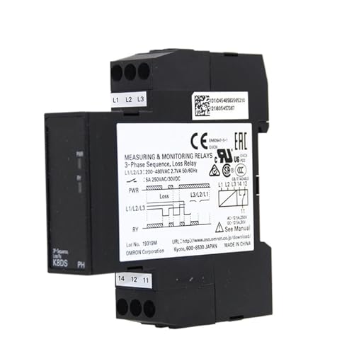 Dreiphasiges Spannungs- und Phasenfolge-Phasenausfallrelais K8DS-PH1 K8DS-PM2 K8AK-PM2 PA2 001 PH1(K8DS-PH1-001) von KNWHGGKCV