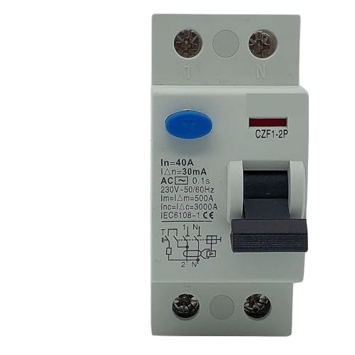 Elektromagnetischer Fehlerstromschutzschalter Differentialschutzschalter 2P 63A Typ A RCCB RCD 6KA 110V 230V 400V 30mA(A Class EM Type,2P16A100MA) von KNWHGGKCV