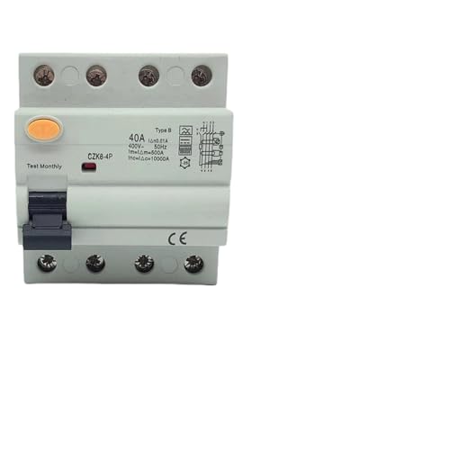 RCCB RCD 2P / 4P 63A 30mA Typ B 6ka Elektrofahrzeug-Ladesäule Fehlerstromschutzschalter rotes Kupfer(B Class EM Type,4P100A30MA) von KNWHGGKCV