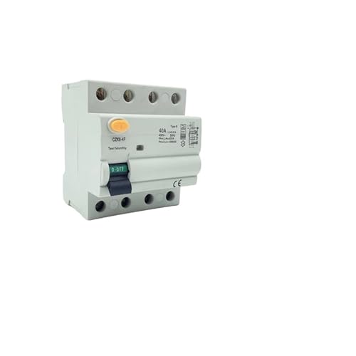 RCCB Typ B RCD 2P 4P 63 Ampere 10KA 230V 400V 30mA Fehlerstromschutzschalter(B Class EM Type,4P40A100MA) von KNWHGGKCV
