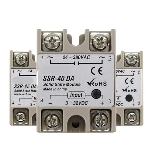 Ssr-40da 10A 25A 30A 40A 50A 60A 75A 80A 90A 100A 10 25 30 40 50 60 75 80 DD DA AA 24V zu zu AC 220V SSR Solid State Relais(SSR-10DD DC-DC) von KNWHGGKCV
