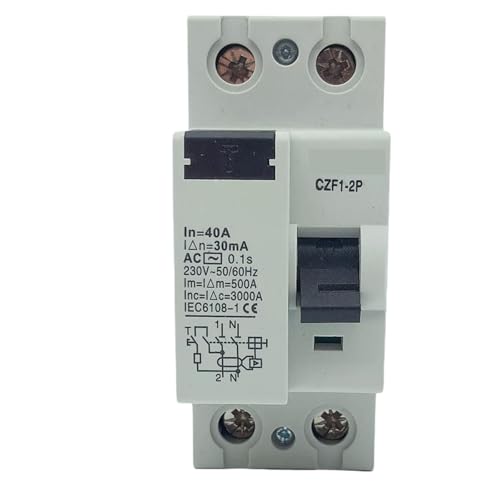 Ttyp A Typ AC Typ B Fehlerstrom-Schutzschalter RCCB RCD Din-Schiene EKL6-100B 2P 40A 63A 30mA 10KA(B Class EM Type,2P25A30MA) von KNWHGGKCV