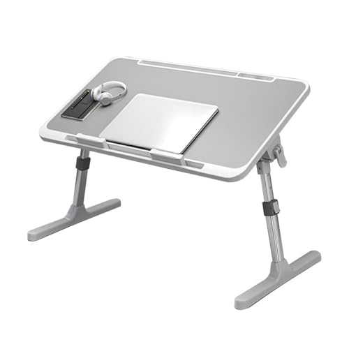 KOAVAE 5 höhenverstellbar Laptop ständer mit 4 einstellbare Winkel, rutschfesten Fußpolstern, Betttisch Klappbar, Laptop Tisch Betttablett für 17" Laptop, Klapptisch für Bett Sofa, 56 * 32cm KOAVAE 5 höhenverstellbar Laptop ständer mit 4 einstellbare Winkel, rutschfesten Fußpolstern, Betttisch Klappbar, Laptop Tisch Betttablett für 17" Laptop, Klapptisch für Bett Sofa, 56 * 32cm von KOAVAE