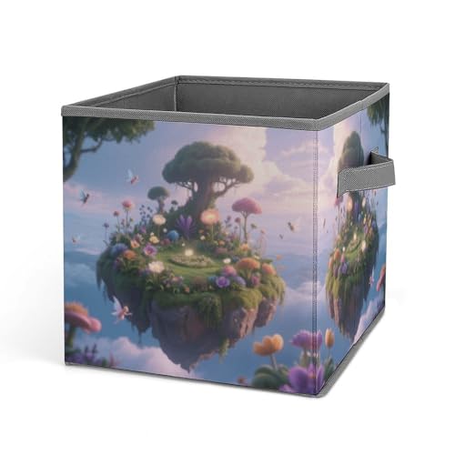 Home Laundry Basket Mysterious Garden Printed Storage Box Suitable for Home Bathroom Bedroom Clothes Storage Box von KOAYUBFC