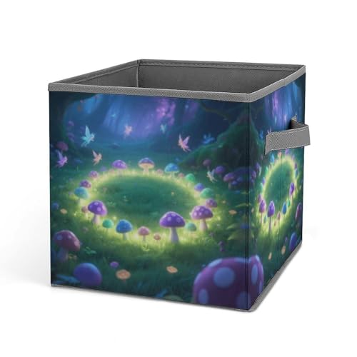 Home Laundry Basket Mysterious Grassland Printed Storage Box Suitable for Home Bathroom Bedroom Clothes Storage Box von KOAYUBFC