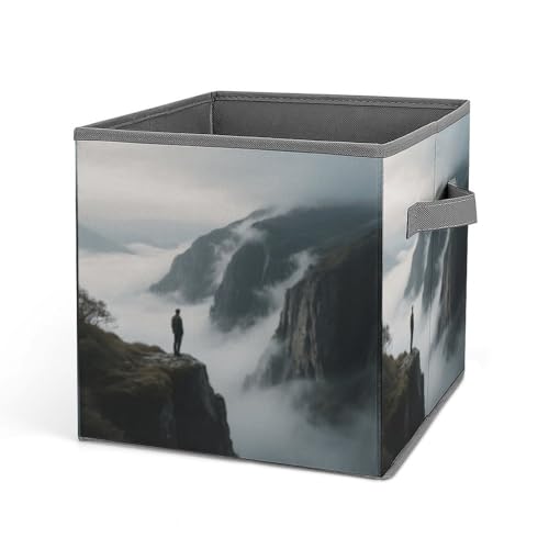 Home Laundry Basket People Looking Out from The Cliff Printed Storage Box Suitable for Home Bathroom Bedroom Clothes Storage Box Home Laundry Basket People Looking Out from The Cliff Printed Storage Box Suitable for Home Bathroom Bedroom Clothes Storage Box von KOAYUBFC