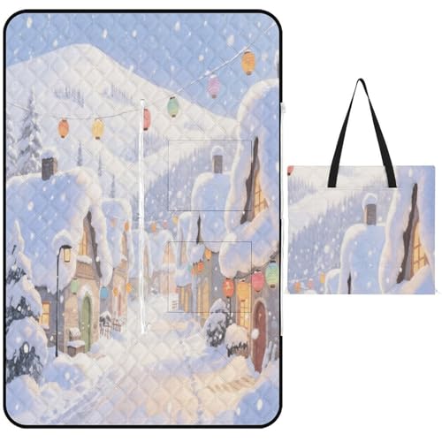 KOAYUBFC Strandmatte, Motiv: Eis- und Schneestadt, bedruckt, tragbar, extra groß, Picknick-Matte, geeignet für Reisen, Wandern, Musikfestivals, Rasen, Strände, Picknicks im Freien KOAYUBFC Strandmatte, Motiv: Eis- und Schneestadt, bedruckt, tragbar, extra groß, Picknick-Matte, geeignet für Reisen, Wandern, Musikfestivals, Rasen, Strände, Picknicks im Freien von KOAYUBFC