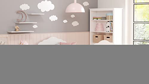 KOBI Fala Kinderbett mit Rausfallschutz mit Schublade | 140 x 70 cm | Kinderbetten mit Matratze Komplett Set | Einzelbett Kinder Bett | Mädchen Junge | Modern Weiss Kids Bed Children | Kinderzimmer von KOBI