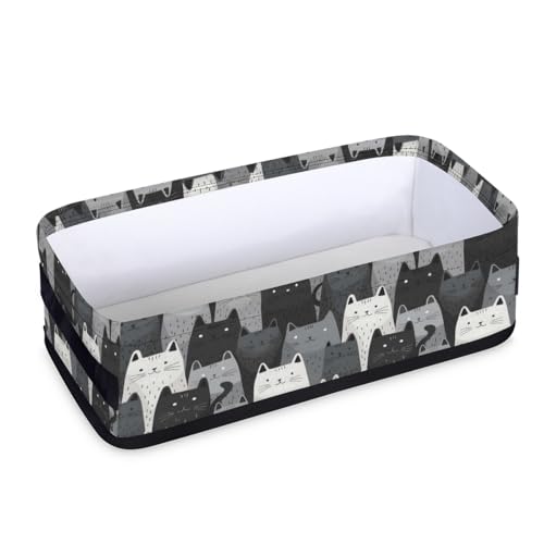 Lustige Katzen-Aufbewahrungskörbe, wasserdicht, Badezimmer-Theken-Organizer, dekorativer Toilettenpapier-Aufbewahrungskorb für die Organisation für Badezimmer, Wohnzimmer-Dekor von KOBLEN