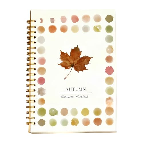 Aquarell Arbeitsbuch Anfänger Aquarell Malset - Einfaches Natur Motiv Malset Aquarells Arbeitsbuch Kunst und Bastelbedarf for Erntedank, Ostern, Weihnachten von KOBONA