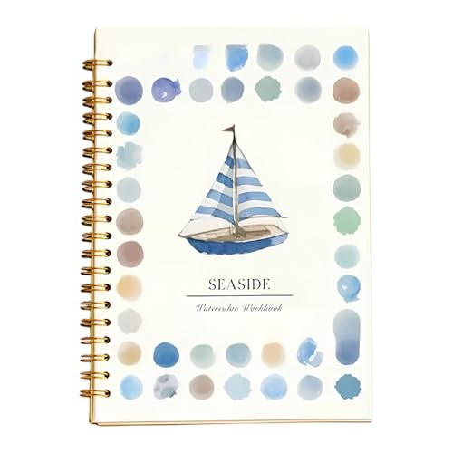 Aquarell Arbeitsbuch Anfänger Aquarell Malset - Einfaches Natur Motiv Malset Aquarells Arbeitsbuch Kunst und Bastelbedarf for Erntedank, Ostern, Weihnachten von KOBONA