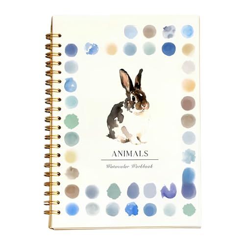 Aquarell Arbeitsbuch Anfänger Aquarell Malset - Einfaches Natur Motiv Malset Aquarells Arbeitsbuch Kunst und Bastelbedarf for Erntedank, Ostern, Weihnachten von KOBONA