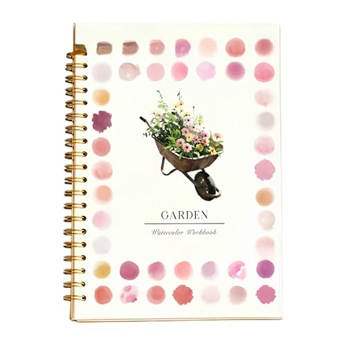 Aquarell Arbeitsbuch Anfänger Aquarell Malset - Einfaches Natur Motiv Malset Aquarells Arbeitsbuch Kunst und Bastelbedarf for Erntedank, Ostern, Weihnachten von KOBONA