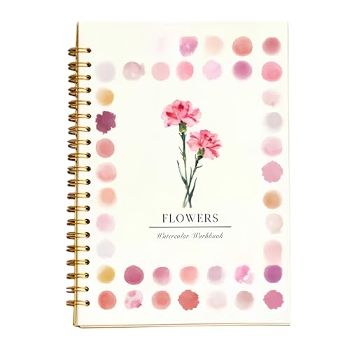 Aquarell Arbeitsbuch Anfänger Aquarell Malset - Einfaches Natur Motiv Malset Aquarells Arbeitsbuch Kunst und Bastelbedarf for Erntedank, Ostern, Weihnachten von KOBONA